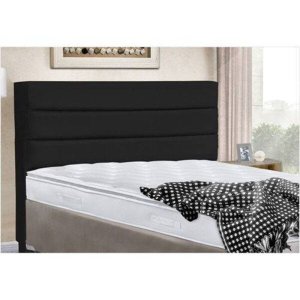 Cabeceira Cama Casal Box Super King 195 cm Turim Suede Preto - DS Estofados