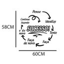 Ver imagem 2 de Adesivo Decorativo Frase Empresa Sucesso Motivação Sala de Aula Kanto Store Adesivo de Parede Branco