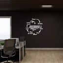 Ver imagem 1 de Adesivo Decorativo Frase Empresa Sucesso Motivação Sala de Aula Kanto Store Adesivo de Parede Branco