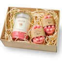 Ver imagem 2 de Kit Presente Vela Aromática e Sabonetes - Harmonia Romã Ramim Aromas Presente Bem-estar