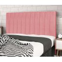 Ver imagem 3 de Cabeceira Estofada Box Solteiro Encosto para Cama Corola 94x126 Rosa