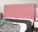 Ver imagem 3 de Cabeceira Estofada Box Solteiro Encosto para Cama Corola 94x126 Rosa