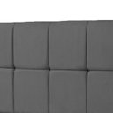 Ver imagem 2 de Cabeceira Solteiro Roma 90cm Para Cama Box Suede Cinza - DS Móveis