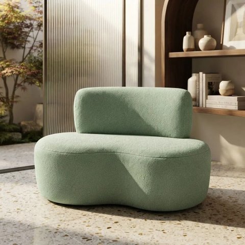 Poltrona Sofá 2 Lugares Organica Decorativa - Menta