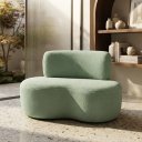 Ver imagem 1 de Poltrona Sofá 2 Lugares Organica Decorativa - Menta