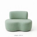 Ver imagem 3 de Poltrona Sofá 2 Lugares Organica Decorativa - Menta