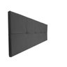 Painel Cabeceira De Casal 140cm Para Cama Box Nina Suede Cinza - DS Móveis - 3