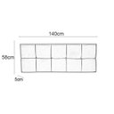 Ver imagem 6 de Painel Cabeceira De Casal 140cm Para Cama Box Nina Suede Cinza - DS Móveis