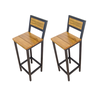 Kit Banquetas Madeira Cadeira Alta Cozinha Balcão 2 Un - 1