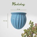 Ver imagem 3 de Vaso Cerâmica Atenas 21x21x21,5 Cm – Elegância Clássica para Uma Decoração Sofisticada:preto