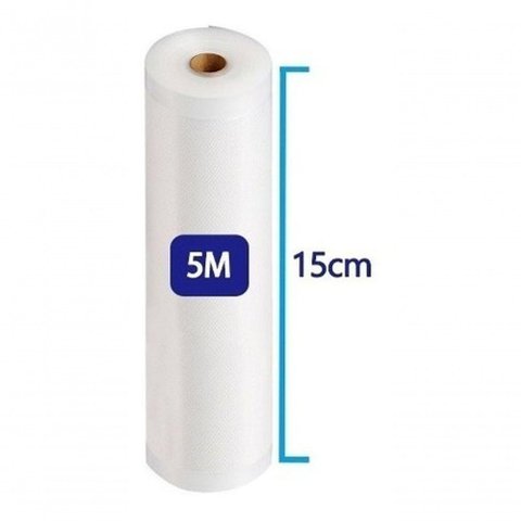 2 Bobinas Rolo de Saco Embalagem Seladora a Vácuo 15 Cm X 5m
