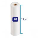 Ver imagem 1 de 2 Bobinas Rolo de Saco Embalagem Seladora a Vácuo 15 Cm X 5m