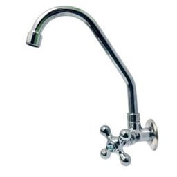 Torneira de Cozinha Bica Móvel Parede C-35 Metal - 1
