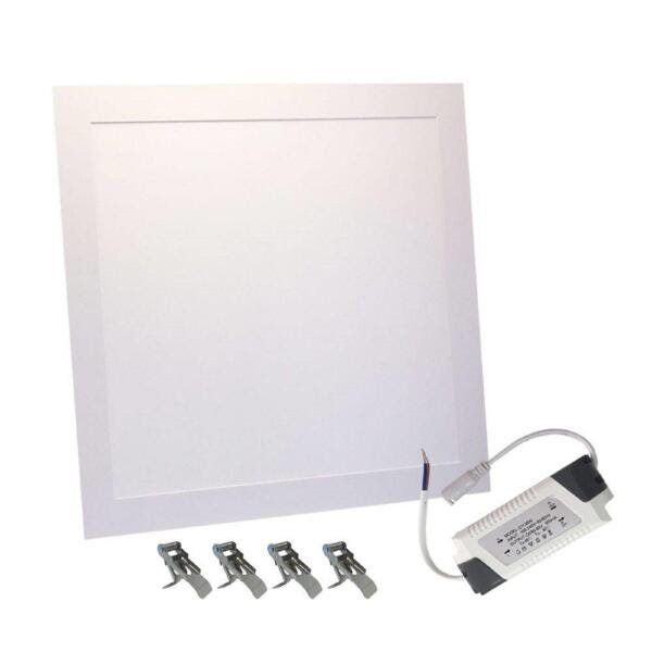 Painel Plafon LED 25W Quadrado Embutir 6K Biv