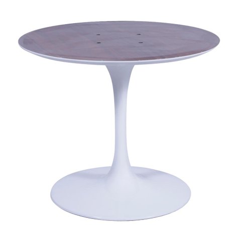 Base Mesa Saarinen Tulip Jantar Redonda Branca - 124 a 150cm