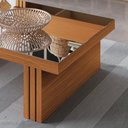 Ver imagem 4 de Mesa de Centro Poly com Espelho para Sala de Estar Cinamomo/ Off White - Bela Móveis