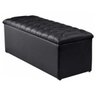 Calçadeira Recamier Baú Solteiro 90cm Sofia Corino Preto - 1