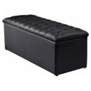 Ver imagem 1 de Calçadeira Recamier Baú Solteiro 90cm Sofia Corino Preto