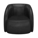 Ver imagem 3 de Kit 2 Poltronas Decorativa para Sala 90cm Tressê Zion M22 Sintético Preto - Mpozenato