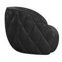 Ver imagem 5 de Kit 2 Poltronas Decorativa para Sala 90cm Tressê Zion M22 Sintético Preto - Mpozenato