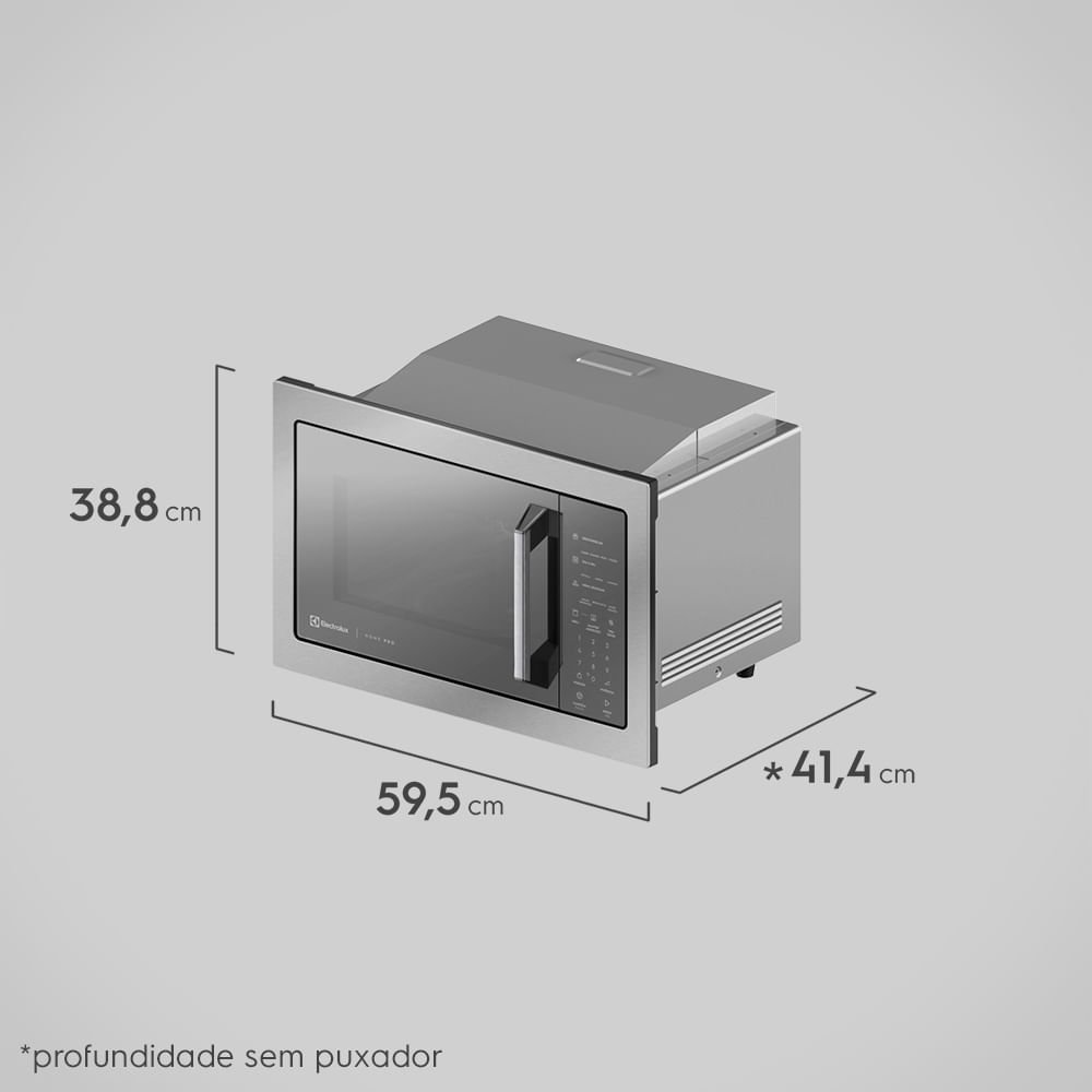 FORNO MICROONDAS ELECTROLUX 34LT INOX HOME PRO 127V MX43T 54341HBA189 - 3