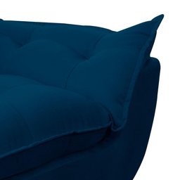 Kit 2 Poltrona Decorativa Sala de Estar Escritório Quarto Prime Cor: Azul Marinho - 3