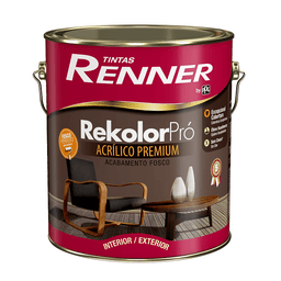 Tinta Rekolor Pró Fosco 3,6L Branco Renner Unico - 1