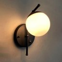 Ver imagem 1 de Arandela Luminaria de Parede Inclinada Moderno Interruptor com Vidro Globo 12cm Decoração Casa