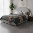 Ver imagem 6 de Cama Queen Estofada Moderna com Design Elegante Sofisticado:Boucle Cinza
