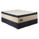 Ver imagem 2 de Cama Box Conjugado King com Colchão 193x78x203 Royal Blue Gazin Cr35301 Bege Azul