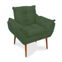 Ver imagem 1 de Poltrona Opala Decorativa Sala de Estar Consultório Verde