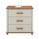 Ver imagem 3 de Mesa De Cabeceira Grande Com Gavetas Freijó Off White Maitê Fabrimóveis