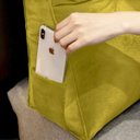 Ver imagem 4 de Almofada para Cabeceira Apoio 90cm Suede Amarelo