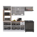 Ver imagem 3 de Cozinha Completa Bariloche 12 Portas 2 Gavetas com Tampo 100% MDF Branco - Indékes