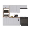 Ver imagem 2 de Cozinha Completa Bariloche 12 Portas 2 Gavetas com Tampo 100% MDF Branco - Indékes