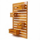 Ver imagem 7 de Floreira Jardim Vertical 80 Cm X 100 Cm Madeira Demolição Móveis Brasil