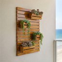 Ver imagem 2 de Floreira Jardim Vertical 80 Cm X 100 Cm Madeira Demolição Móveis Brasil