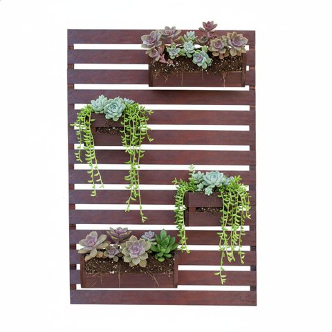 Floreira Jardim Vertical 80 Cm X 100 Cm Madeira Demolição Móveis Brasil