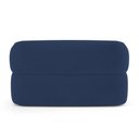 Ver imagem 2 de Sofá Orgânico 03 Lugares Living Glee 170cm Veludo Azul Marinho - Desk Design