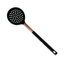 Escumadeira em Silicone Preto e Rose Gold - Casambiente UTSI116 - 1