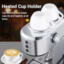 Ver imagem 6 de Amzchef Máquina de Café Expresso 20 Bar com Vaporizador de Leite (prata)