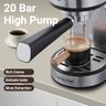 Amzchef Máquina de Café Expresso 20 Bar com Vaporizador de Leite (prata) - 5