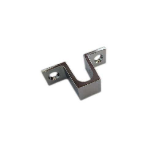 Capuchinho para trinco de porta/janela de vidro temperado blindex (1038) - Cromado