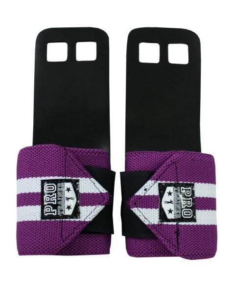 Grip Com Munhequeira Roxo Com Branco P