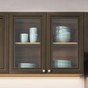 Ver imagem 2 de Armário Aéreo de Cozinha Classíca Quiditá 2 Portas Marrom Bronze