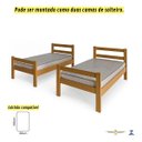 Ver imagem 4 de Beliche com Colchão Confortável D20 Escada e Proteção Inclusa 100% Mdf Vira 2 Camas Cor:cinamomo