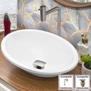 Ver imagem 2 de Cuba Pia Banheiro Sophia Torneira Inox e Valvula Inox Click Branco