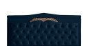 Ver imagem 2 de Kit Helena Cabeceira de Cama Painel e Calçadeira Baú King 195 Cm Suede Azul Marinho Eli Móveis e Dec