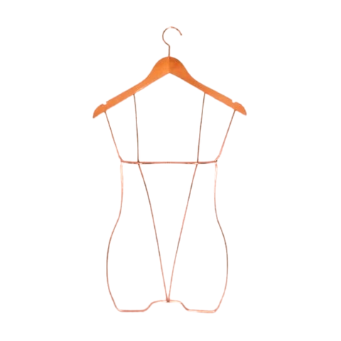 Kit Cabide Silhueta 3d Rose 5 Unids.