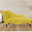 Ver imagem 2 de Recamier Namoradeira Divã Lado Direito Olivia Suede Amarelo